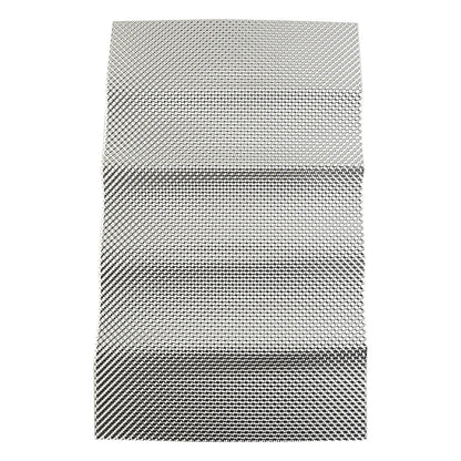 Silver Embossed Aluminum Heat Shield Exhausts Electrical Turbo Heat Insulation Auto Temperature Isolated Sticker Exhaust Systems