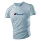 Summer Outdoor Fitness Sports Men's T Shirt Casual O-neck Short Sleeve Tops Fashion Hot Sale Sportswear Loose Breathable T-Shirt