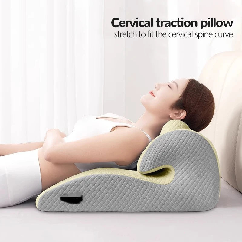 Relax Cush Pillow 2025 New Ergonomic Pillow Supports Posture in Any Position Unique Curved Design Suitable for Massage,Reading
