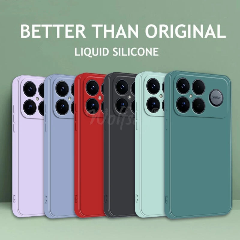 For Xiaomi POCO F8 Ultra Case Liquid Silicone Plain Rubber TPU Soft POCO F8 Ultra Cover Phone Protector Cover POCO F8 Pro Case