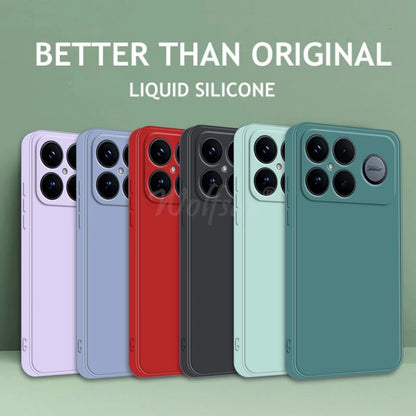 For Xiaomi POCO F8 Ultra Case Liquid Silicone Plain Rubber TPU Soft POCO F8 Ultra Cover Phone Protector Cover POCO F8 Pro Case