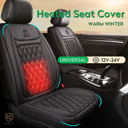 12/24V Heated Car Seat Cover Electric Car Seat Heating Pad Warm Winter Heated Seats Cushion Universal Automobile Seat Covers