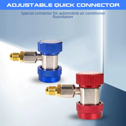 Podofo AC Manifold Gauge Set Car Air Conditioning Refrigerant Charging Tool AC Manifold Gauge Set with Hoses with Storage Box