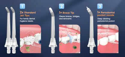 Mornwell F32 Water Floss Oral Teeth Whitening Home Appliance Sonic Water Flosser 260ML Tank Teeth Cleaner Oral Water Jet
