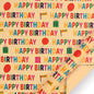 Colored Birthday Wrapping Paper - 43×300cm, Birthday, Party - Rainbow Gradient Pattern, for Bulk Use