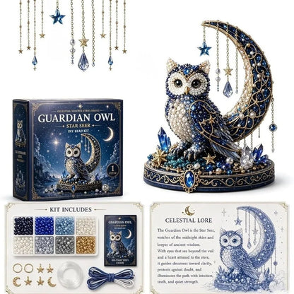 3D Design Animal Guardian Beading Kit Handmade Material Package Animal Bead Set with Colorful Beads Animal Shape Bead Craft Set