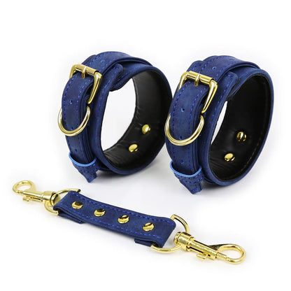 Professional BDSM Red Leather Harness Set Collar Handcuffs Restraint Kit for Women Slave Role Play Fetish Gear Adult Game Toy