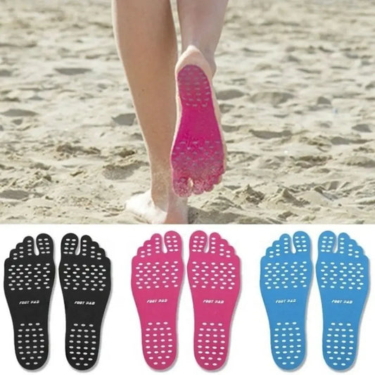 Non-slip Beach Adhesive Anti Slip Invisible Foot Pads Insulation Protection Mats Barefoot Stick Insoles Footpads Sticker Shoes