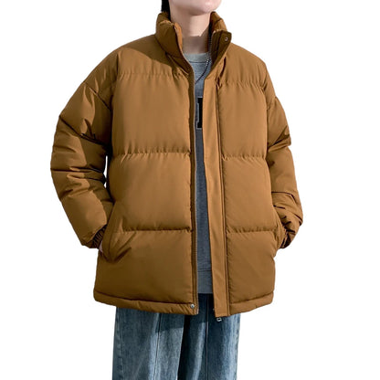 Winter Parka Men Brown Thick Warm Jackets Big Size 6xl 7xl 8xl Oversize Cotton Padded Windbreaker Outwear Waterproof Loose Coats