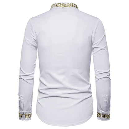 2026 Men's Summer Casual Long Sleeve Shirts Slim Fit Turn Down Collar Shirts Formal Office Business Shirts for Men Tops Big Size