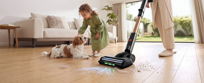 BUTURE S20 Cordless Vacuum Cleaner, 75KPa 650W Powerful Suction, 90 Min Runtime, Freestanding Charging Dock, Removable Battery, Smart Display Stick Vacuum for Pet Hair, Carpets and Hard Floors