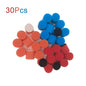 1 Inch Mini Sponge Buffing Polishing Pad Kit 30 Pcs Various Colors for Automotive Hub Polisher Attachment Detailing Sealing Wax