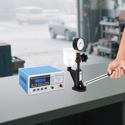 Diesel Injector Tester Tool Kit, CR-C Multifunctional Common Rail Injector Tester S60H Fuel Nozzle Tester 0-60MPa Pressure Gauge