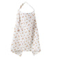 Muslin Nursing Covers for Breastfeeding, Privacy Breast Feeding Cover with Arch Neckline for Mom and Baby Nursing Apron