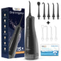Portable Oral Irrigator with 5 Jet Tips , 5 Cleaning Modes of 3 water pressure , 300ml Water Tank IPX7 Waterproof Water Flosser