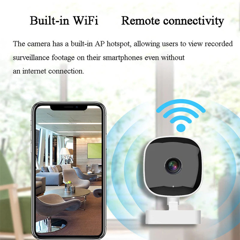 New WiFi Window Camera IP65 Full Color Night Vision Indoor Security Camera Replaces Outdoor Cam Through Window Surveillance