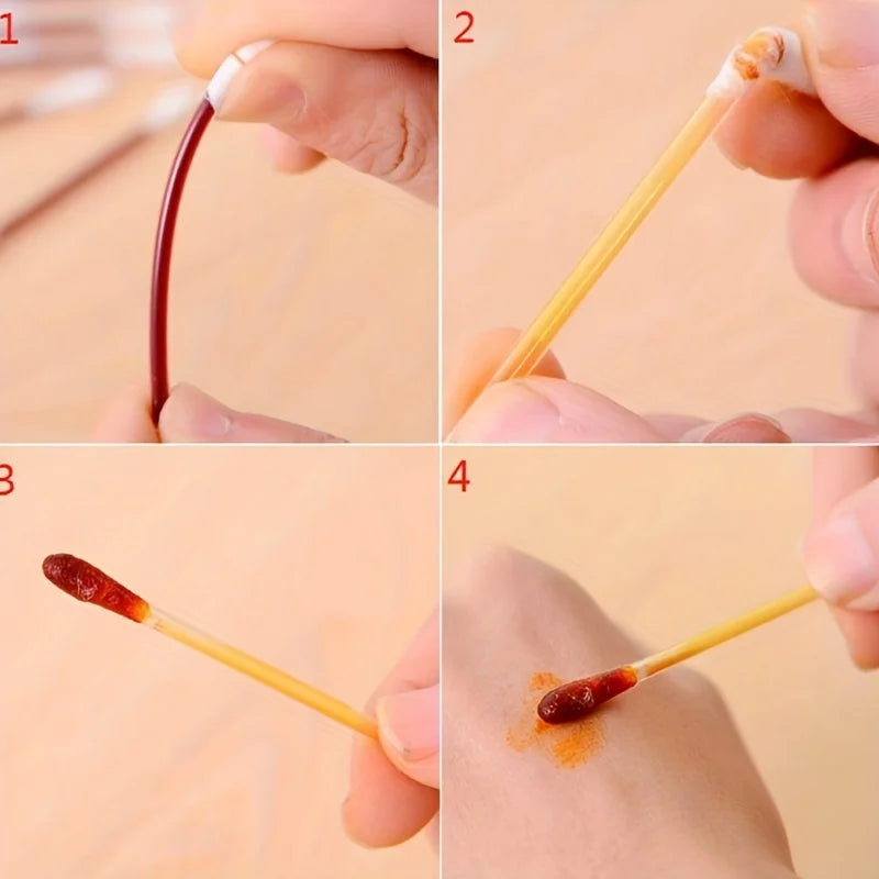 50/100pcs Emergency First Aid Clean Wounds Supplies  Disposable Medical Alcohol Sticks Disinfection Iodine Cotton Swabs
