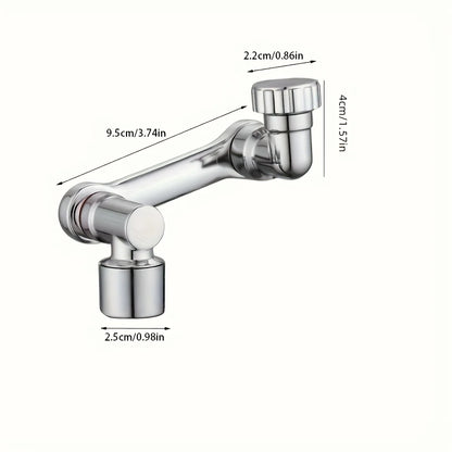 360° Rotating Faucet Extender - Multi-Functional, Foldable & Portable Spray Head for Bathroom & Kitchen Sinks