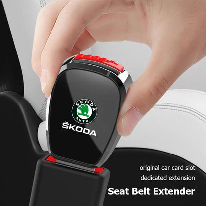Car Seat Belt Buckle Plug Auto Safety Strap Extension Accessories interior For Skoda Octavia Superb Rapid Kodiaq Karoq Fabia VRS
