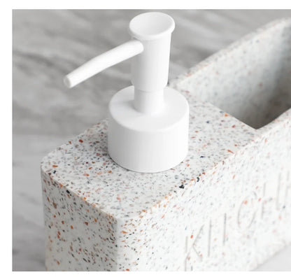 Modern kitchen accessories Soap Dispenser Set Liquid hand soap dispenser pump bottle brushes Holds and Stores Sponges Scrubbers