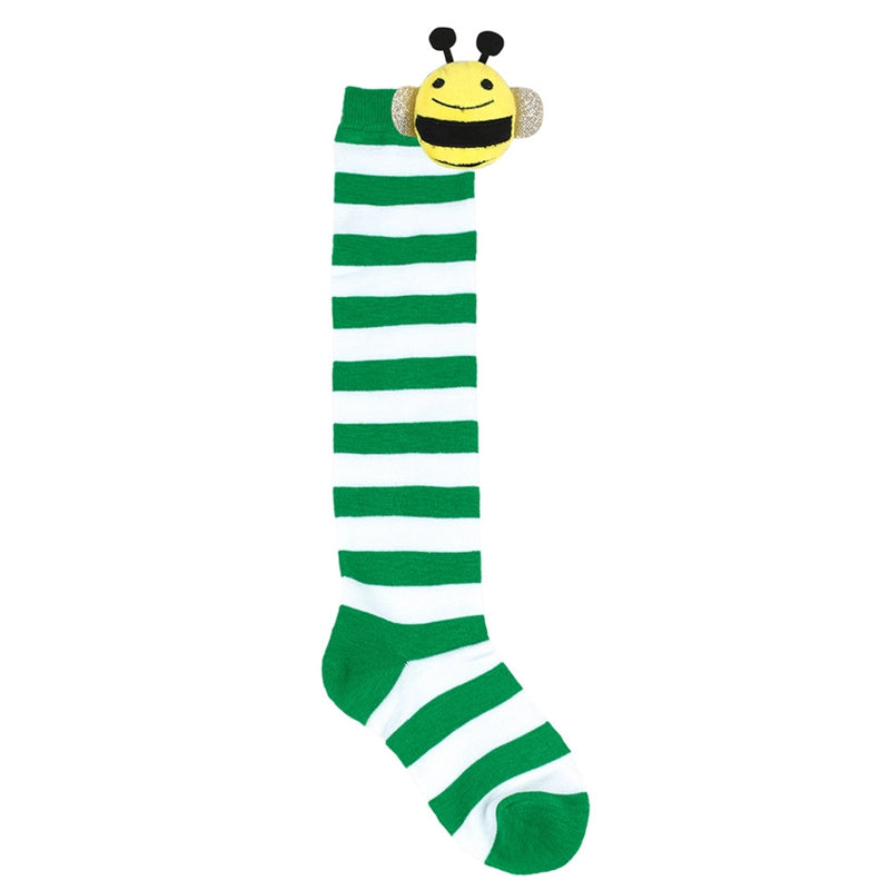 Halloween Knee High Socks Cosplay Striped Stockings for Halloween Girls Bee Costume 7-12Years