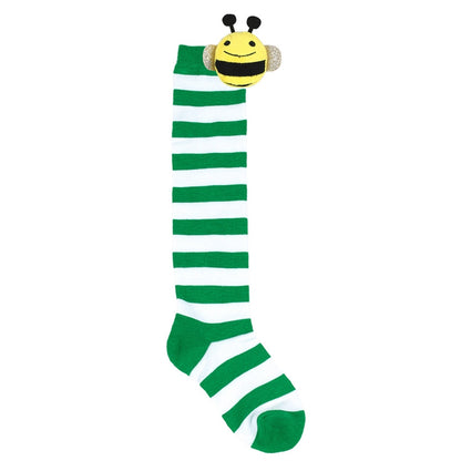 Halloween Knee High Socks Cosplay Striped Stockings for Halloween Girls Bee Costume 7-12Years