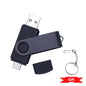 Rotable Usb Flash Drive 128GB 32GB 16GB Pen Drive 256GB Pendrive 64GB 4G OTG 2 IN 1 Memoria Usb Stick Type C Usb 2.0