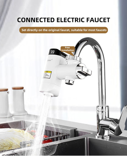 Fudeer Electric Water Heater Kitchen Faucet Conector Instant Hot Water Tap Adapter 220V  Water Heater Bathroom Accessories