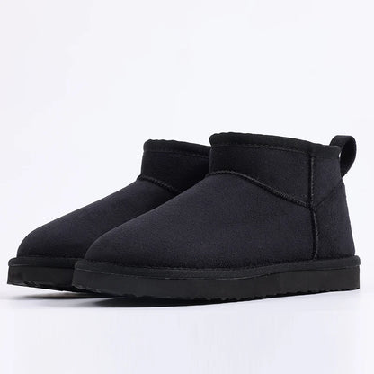 Smile PoP New Winter Cotton Women Boots Warm Suede Women Shoes Casual Plush Mini Cotton Snow Boots Nonslip Furry Ankle Shoes