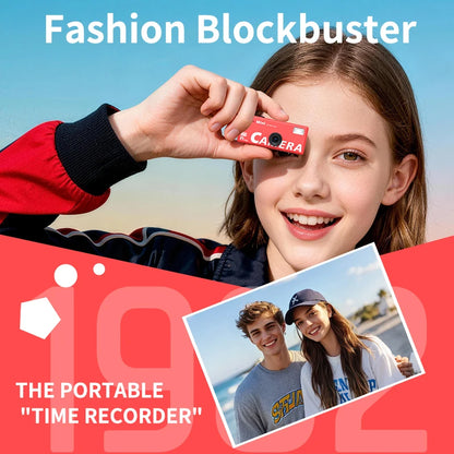 Ourlife Thumb Keychain Camera 0.96inch Flip Screen Retro CCD Mini Digital Camera 720P Very Small Camcorder Video Recorder