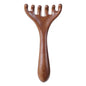 Lymphatic Contour Face Brush & Wooden Meridian Massage Comb Anti-static 6-Claw,Jawline Sculpting,Drainage Massager for Face&Head