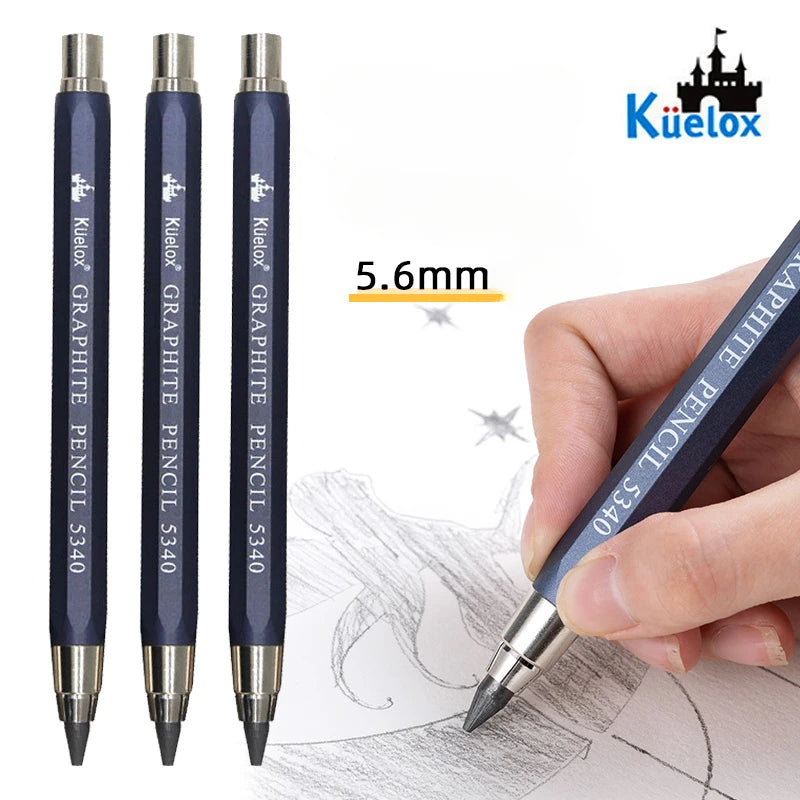 Sketch up 5.6mm Mechanical Graphite Pencil Clutch with Built Sharpener for Woodworking Architect Art Painter Drawing Drafting