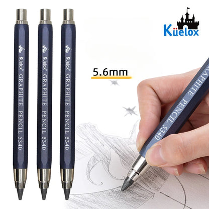 Sketch up 5.6mm Mechanical Graphite Pencil Clutch with Built Sharpener for Woodworking Architect Art Painter Drawing Drafting