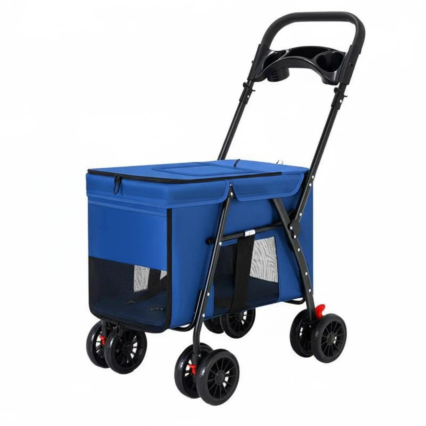 Dog Stroller Foldable Lightweight Sturdy Oxford Material for Travel