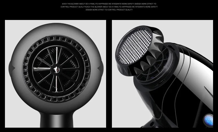 With 5 Gifts Hair Dryer 1800W Powerful Hair Dryer Fast Heating Hot And Cold Adjustment Air Blow Dryer with Air Collecting