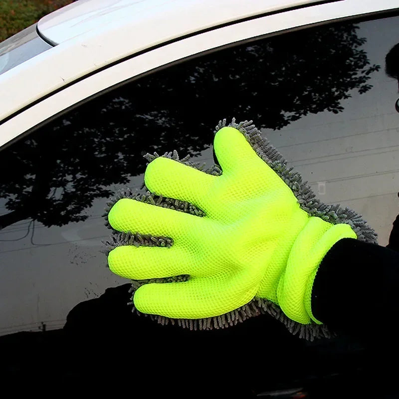 1/2Pcs Ultra-Luxury Microfiber Car Wash Gloves Car Cleaning Tool Home Use Multi-function Cleaning Brush Detailing Washing Gloves
