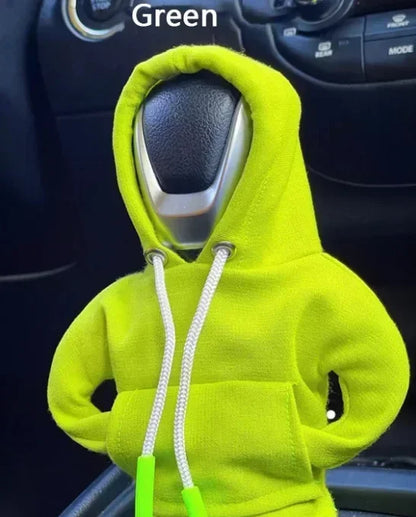 Car Hoodie Handle Shark Cute Hoodie Car Gear Shift Knob Cover Short Plush Manual Handle Gear Auto Interior Accessories