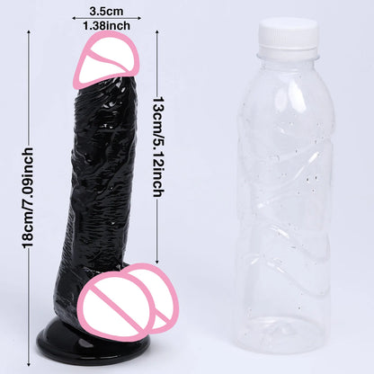 Soft Dildo Realistic Skin Penis Cheap Double Silicone Dildos Suction Cup Thick Dick Anal Sex Toys Men Women Gay Strapon Cock