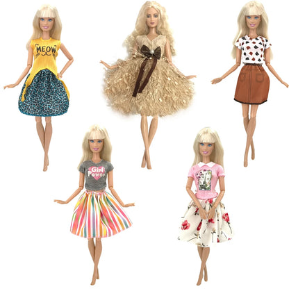 NK 1/6 Doll Princess Dress For 11.5 Inch Doll Clothes For 29CM Dolls Accessories Fashion Outfits Wear Casual Dress Gift Toy JJ