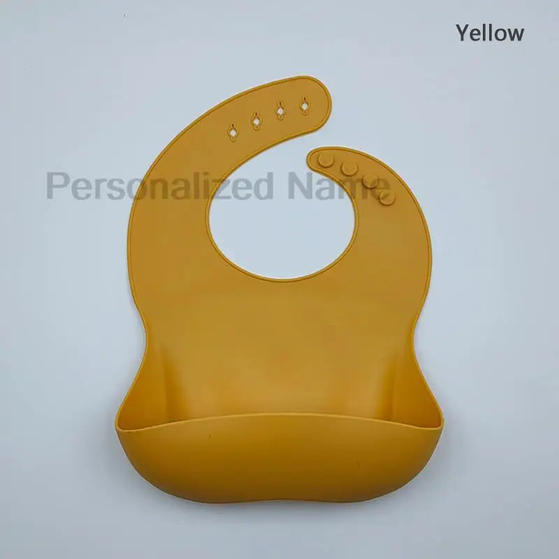 Silicone Baby Bib for Babies & Toddlers Waterproof Silicone Bibs Soft With Food Catcher Pocket for Boys & Girls Free Custom Logo