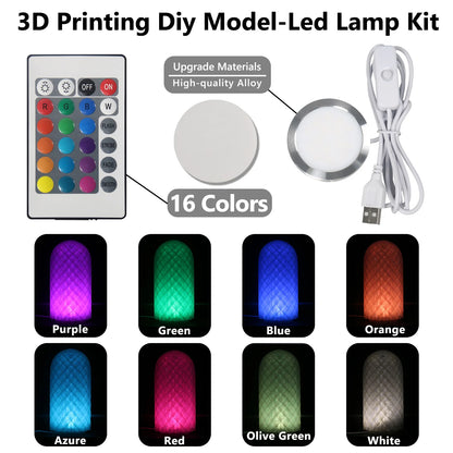 For Bambu Lab 3D Printing DIY Creative Model Computer Wireless Mouse Aviation Model Engine LED Light Kit 001 3D Printer Par