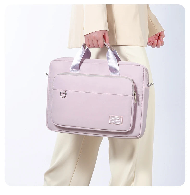 Laptop Shoulder Bag 13.3 15.6 inch for Women Notebook Briefcase Handbag for Macbook Pro 14 16 M4 M3 Air 15 Huawei Xiaomi Dell HP