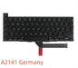 New A2141 Keyboard US UK EU French Spain German Italy EU for MacBook Pro Retina 16" A2141 2019 Year