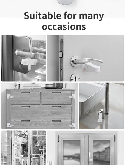 Home Universal ABS Protection Device for Children Safety ABS Anti-open Handle Locks Door Lever Lock Baby Kids Safety Doors Lock