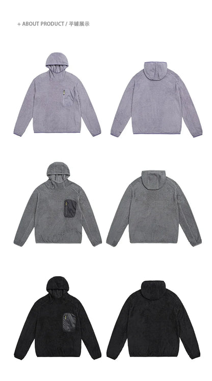 Thermolite® All Season 190g Ultra-light Breathable Thermal Hoodie, Urban Outdoor Techwear Mid-layer with Thumbholes & Zip Pocket