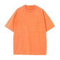 Cotton Short Sleeved T-shirt Summer Round Neck Loose and Base Shirt for Men Women Basic Tee