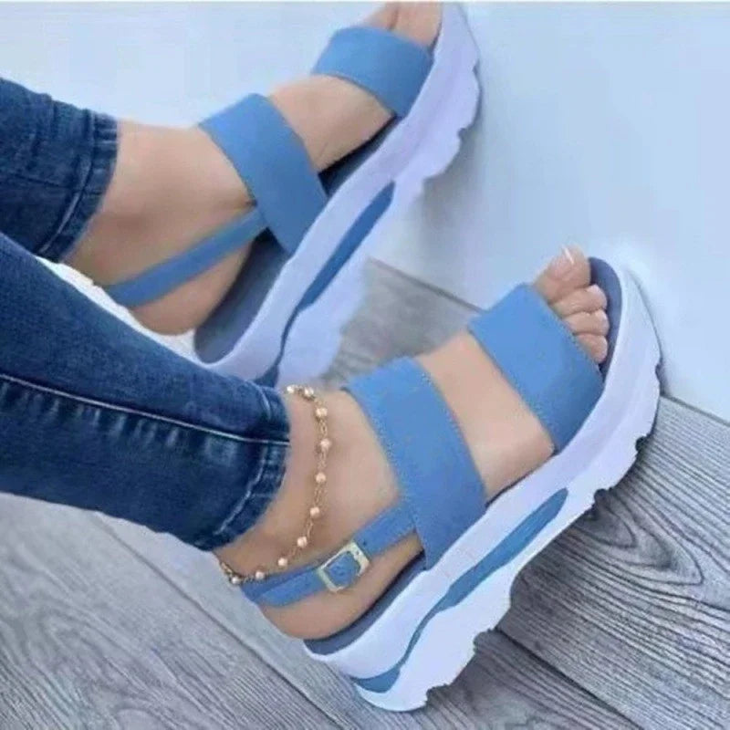 2025 Summer Sandals for Women Fashion Platform Sandals Wedge  Casual Shoes Lightweight Heeled Sandalias Mujer Flip Flops Zapatos