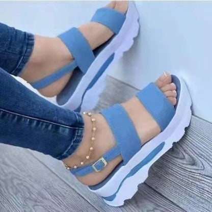 2025 Summer Sandals for Women Fashion Platform Sandals Wedge  Casual Shoes Lightweight Heeled Sandalias Mujer Flip Flops Zapatos