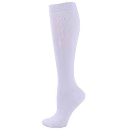 19 Styles Compression Stocking Blood Circulation Promotion Slimming Compression Socks Anti-Fatigue Comfortable Solid Color Socks