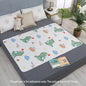 HOMEFISH Washable Mattress Urine Mat for Baby Toddlers Cute Cartoon Bed Protector Diaper Bedding Urine Pads Cloth Breathable
